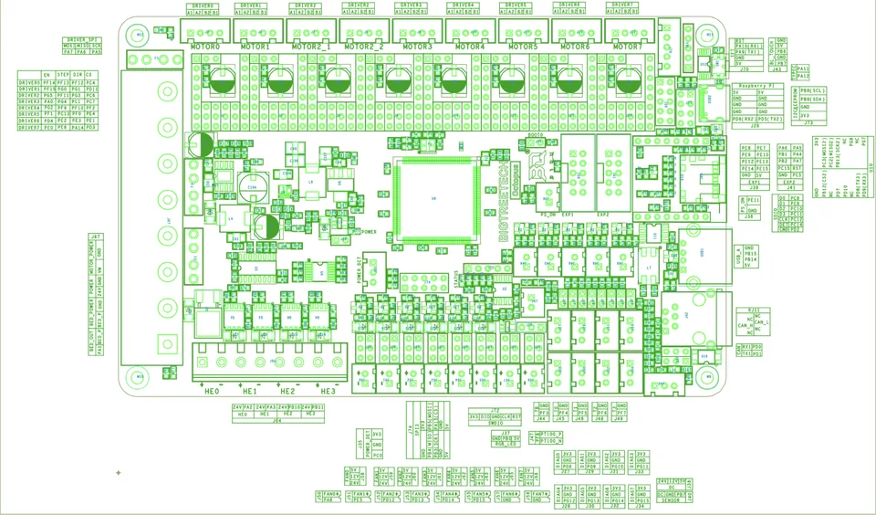 BTT Octopus v1.0 pinout
