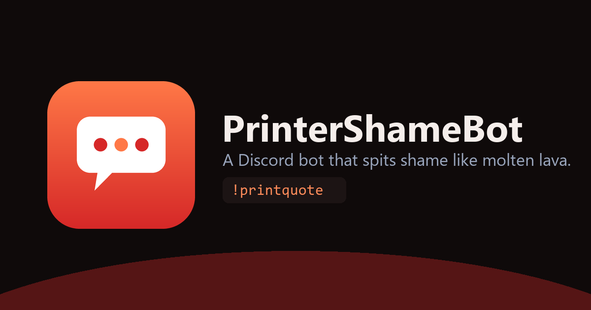 PrinterShameBot banner